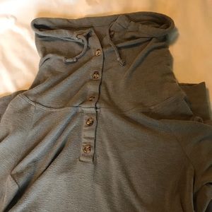 Long cotton hoodie/sweater.